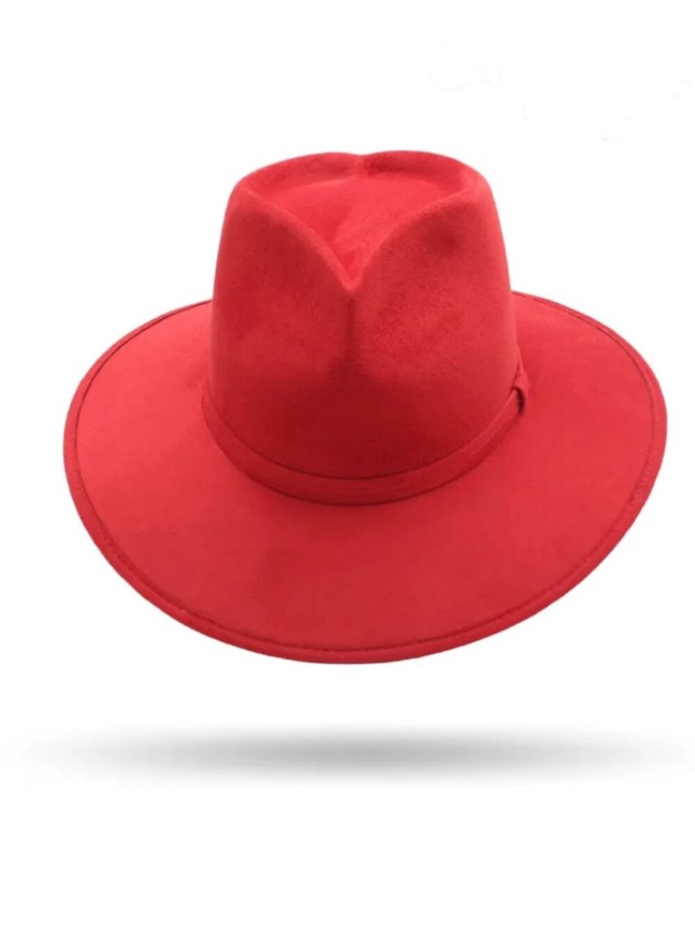 Heart Crown Fedora Suede Cowboy Fun Hat Size Medium